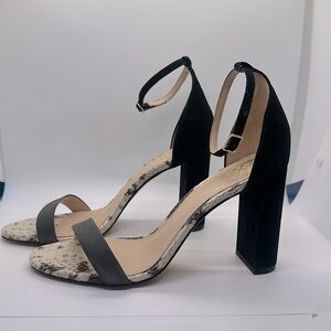 Vince Camuto Mairana Slate Gray, Black, Snakeskin, Nubuck heels. Size US 9.5
